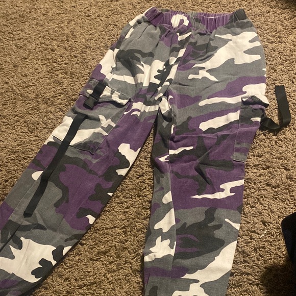 Pants & Jumpsuits Purple Camo Pants Poshmark